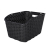 Basil Hinterradkorb Weave WP schwarz